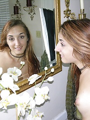 Amateur Teen Brunette Babe Amy R. Modeling Nude