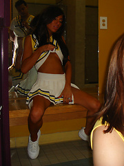 Check out these hot ass mini skirt high school cheeleaders msterbate and fuck eachother in these amateur steamy pics
