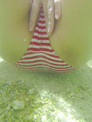 I finally had the chance to take my GoPro underwater with Japanese cutie Miyu. The footage turned out good but trying to catch her peeing was tricky!